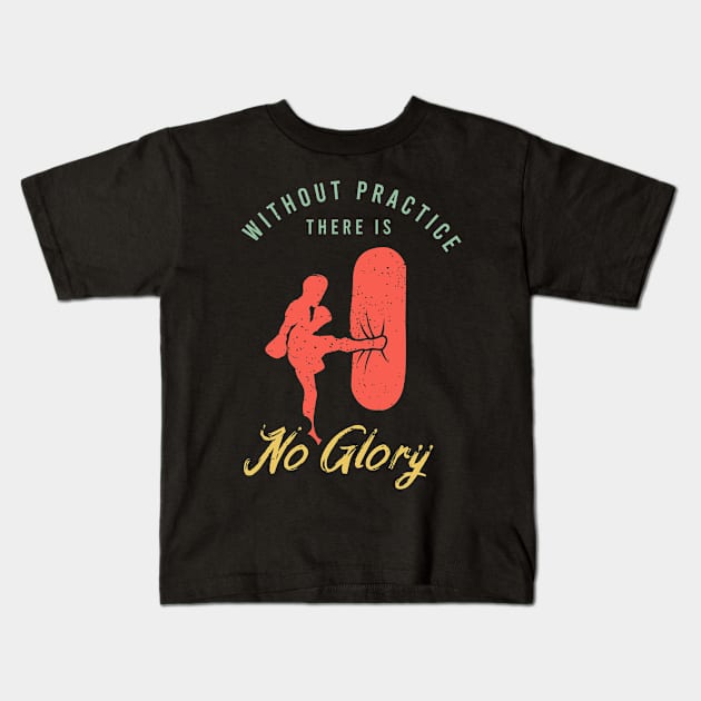 Fighter Design for a Martial Arts Lover Kids T-Shirt by AlleyField